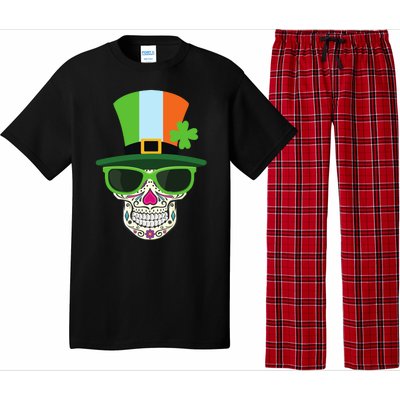 Sugar Skull Saint Patricks Day Of Dead Pajama Set