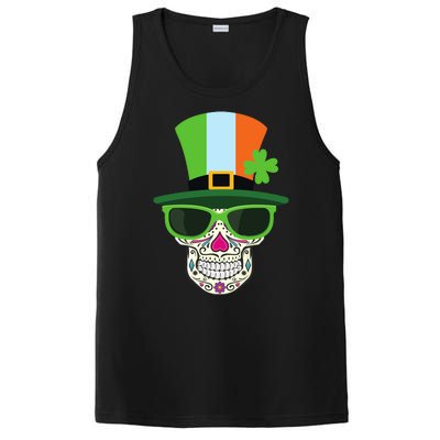 Sugar Skull Saint Patricks Day Of Dead PosiCharge Competitor Tank