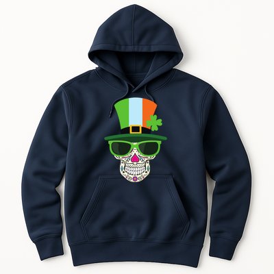 Sugar Skull Saint Patricks Day Of Dead Hoodie