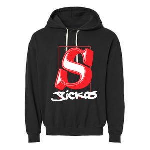 Sickos Store Sickos Serif Garment-Dyed Fleece Hoodie