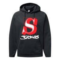 Sickos Store Sickos Serif Performance Fleece Hoodie