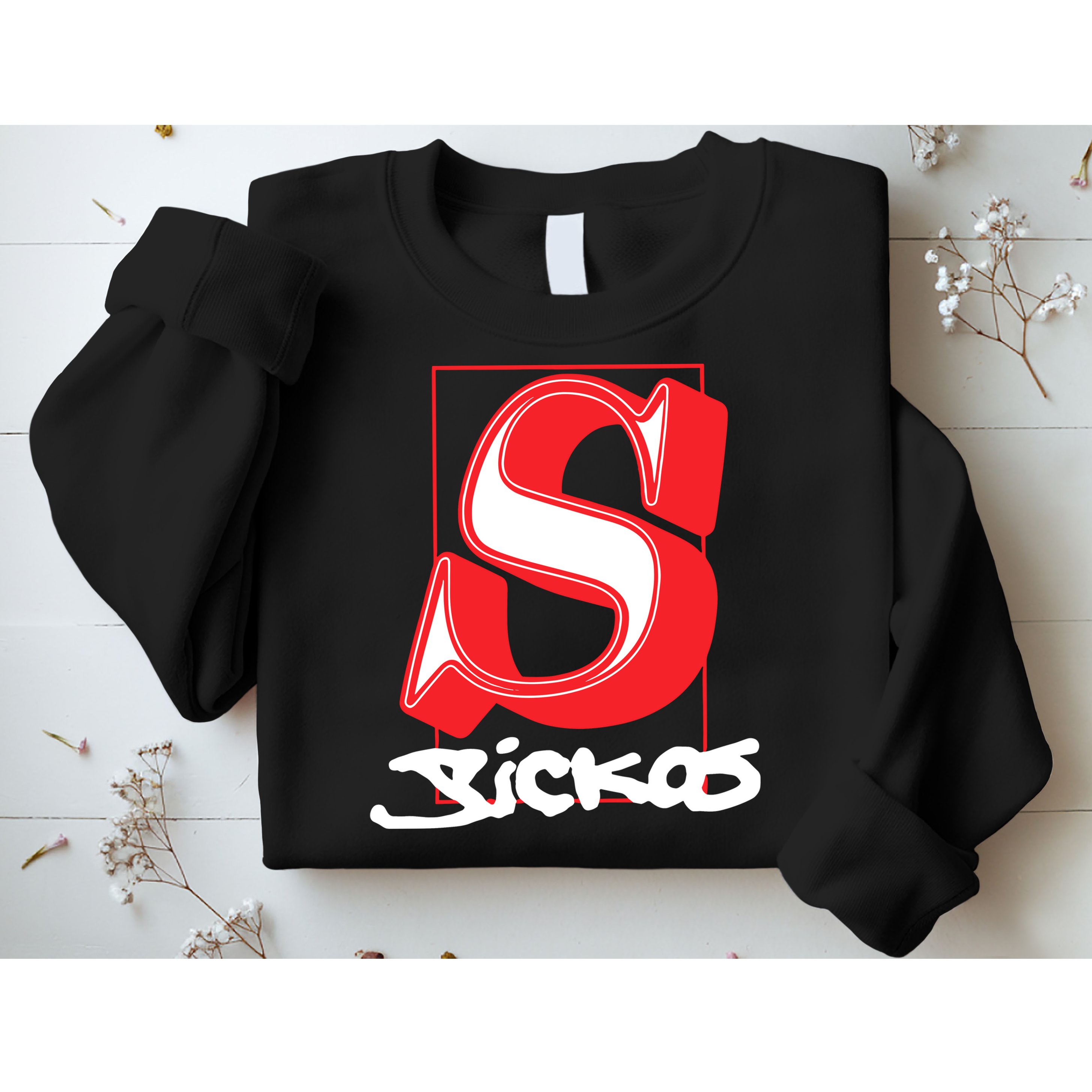 Sickos Store Sickos Serif Sweatshirt