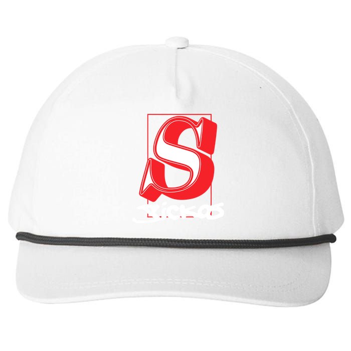 Sickos Store Sickos Serif Snapback Five-Panel Rope Hat