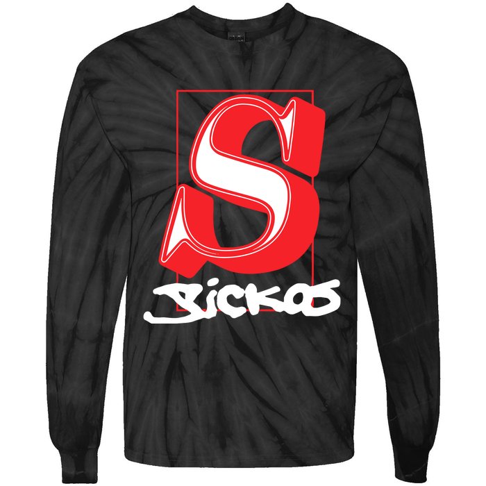 Sickos Store Sickos Serif Tie-Dye Long Sleeve Shirt