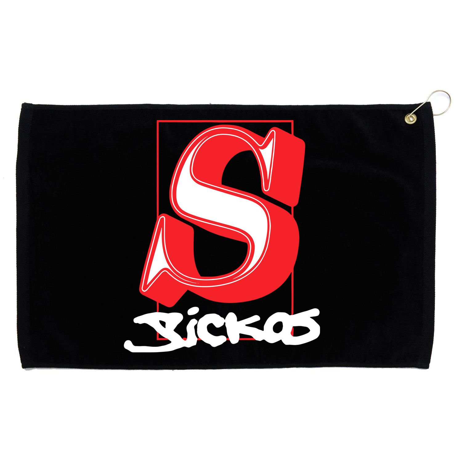 Sickos Store Sickos Serif Grommeted Golf Towel