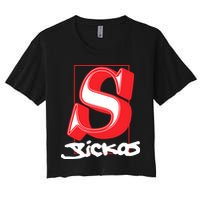 Sickos Store Sickos Serif Women's Crop Top Tee