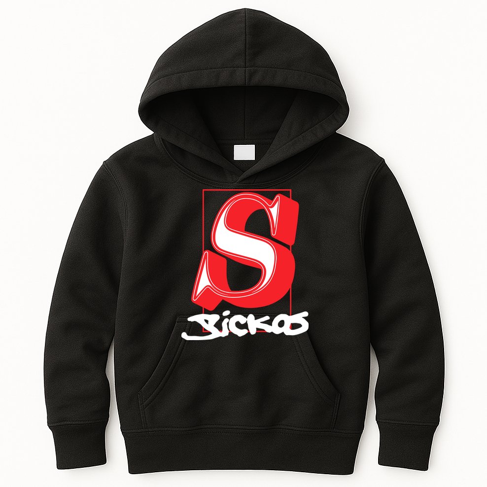 Sickos Store Sickos Serif Kids Hoodie