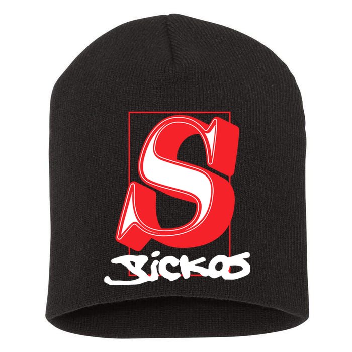 Sickos Store Sickos Serif Short Acrylic Beanie