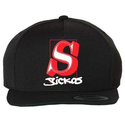 Sickos Store Sickos Serif Wool Snapback Cap