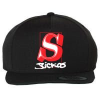 Sickos Store Sickos Serif Wool Snapback Cap