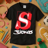 Sickos Store Sickos Serif Kids T-Shirt