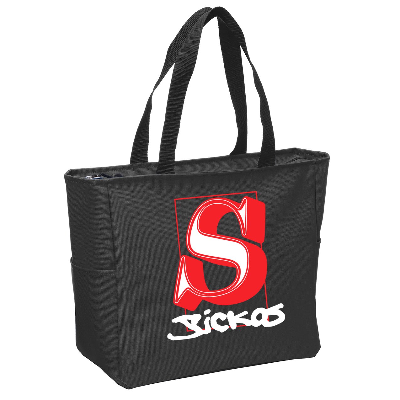 Sickos Store Sickos Serif Zip Tote Bag