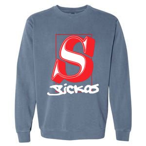 Sickos Store Sickos Serif Garment-Dyed Sweatshirt