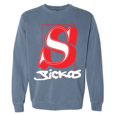 Sickos Store Sickos Serif Garment-Dyed Sweatshirt