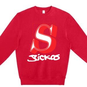 Sickos Store Sickos Serif Premium Crewneck Sweatshirt