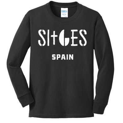 Sitges Spain Kids Long Sleeve Shirt