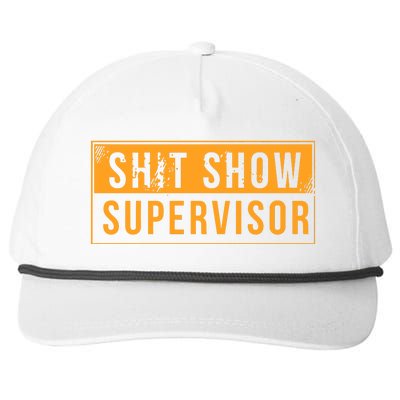 Shit Show Supervisor Snapback Five-Panel Rope Hat