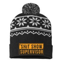 Shit Show Supervisor USA-Made Snowflake Beanie