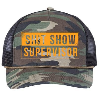 Shit Show Supervisor Retro Rope Trucker Hat Cap