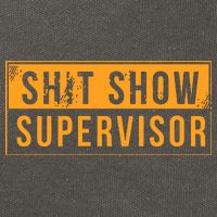 Shit Show Supervisor Cotton Canvas Backpack