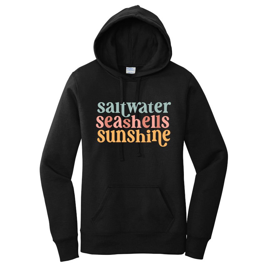 Saltwater Seashells Sunshine Cute Summer Women's Pullover Hoodie