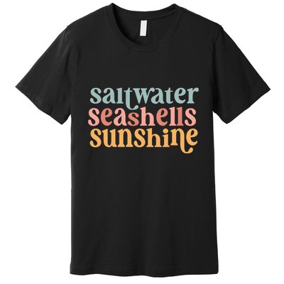 Saltwater Seashells Sunshine Cute Summer Premium T-Shirt
