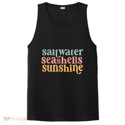 Saltwater Seashells Sunshine Cute Summer PosiCharge Competitor Tank