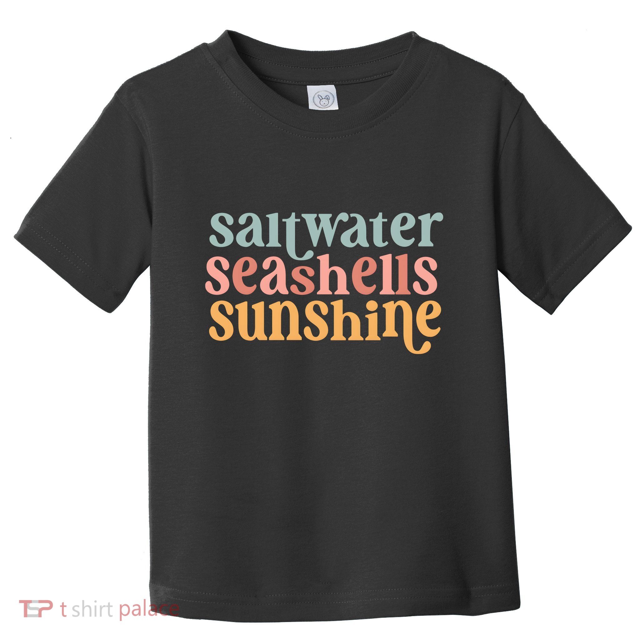 Saltwater Seashells Sunshine Cute Summer Toddler T-Shirt