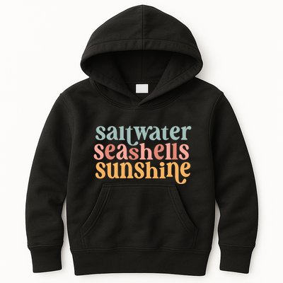 Saltwater Seashells Sunshine Cute Summer Kids Hoodie