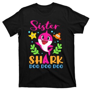 Sister Shark Shirt Sister Shark Lover Family Mother's Day T-Shirt