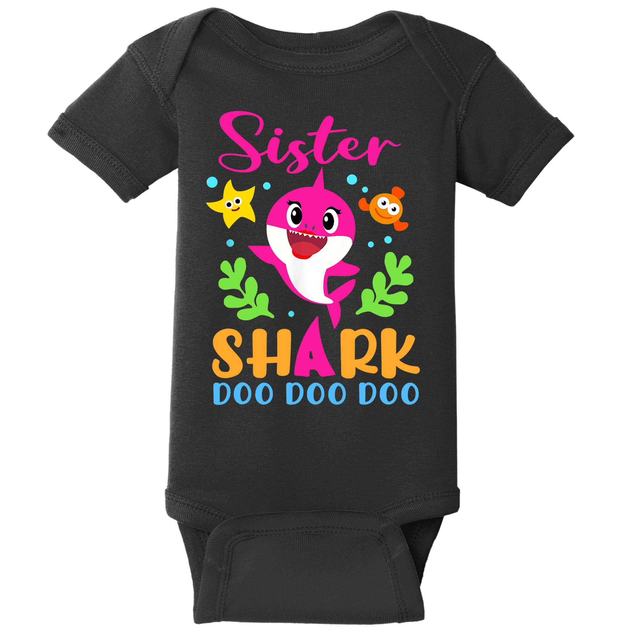 Sister Shark Shirt Sister Shark Lover Family Mother's Day Baby Bodysuit