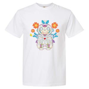 Sloth Sugar Skull Mexico Calavera Dia De Los Muertos Garment-Dyed Heavyweight T-Shirt