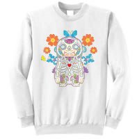 Sloth Sugar Skull Mexico Calavera Dia De Los Muertos Sweatshirt