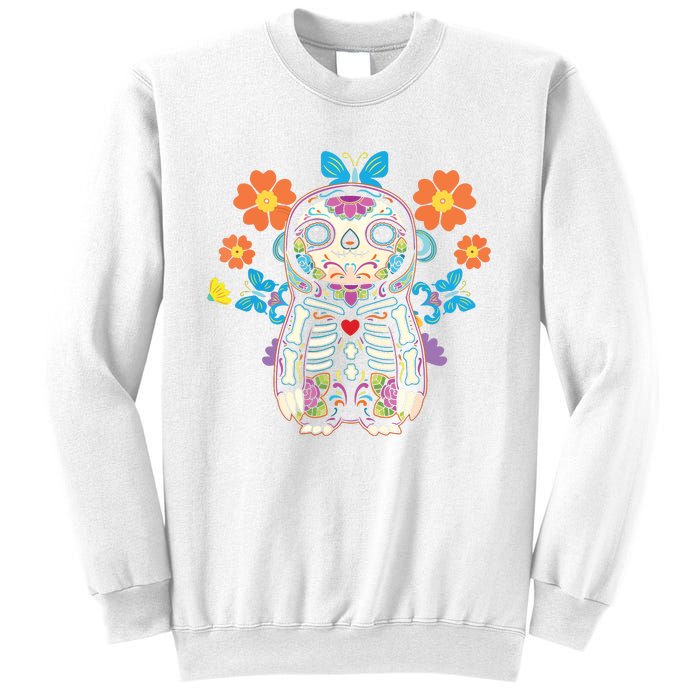 Sloth Sugar Skull Mexico Calavera Dia De Los Muertos Sweatshirt