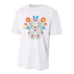 Sloth Sugar Skull Mexico Calavera Dia De Los Muertos Performance Sprint T-Shirt