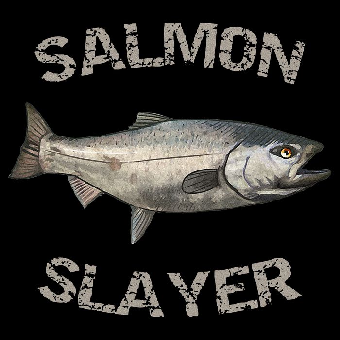 Salmon Slayer Salmon Fishing Salmon Hoodie