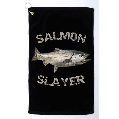Salmon Slayer Salmon Fishing Salmon Golf Towel