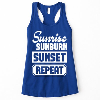 Sunrise Sunburn Sunset Repeat Funny Cute Gift Womens Tank Top