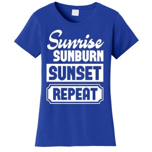 Sunrise Sunburn Sunset Repeat Funny Cute Gift Women's T-Shirt