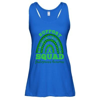 Support Squad Stomach Paralysis Gastroparesis Awareness Gift Ladies Essential Flowy Tank