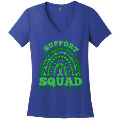 Support Squad Stomach Paralysis Gastroparesis Awareness Gift Women's V-Neck T-Shirt