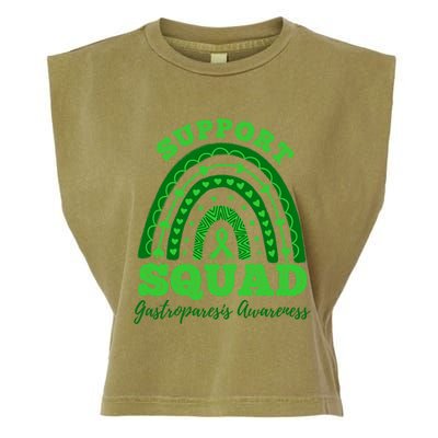 Support Squad Stomach Paralysis Gastroparesis Awareness Gift Garment-Dyed Women's Muscle Tee