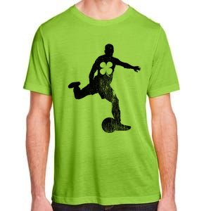 Soccer Shamrock St Patrick's Day Irish Saint Paddy's Gift Adult ChromaSoft Performance T-Shirt