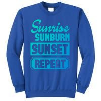 Sunrise Sunburn Sunset Repeat Funny Cute Gift Sweatshirt