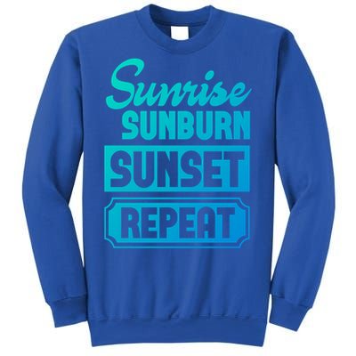 Sunrise Sunburn Sunset Repeat Funny Cute Gift Sweatshirt