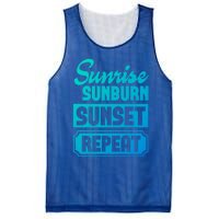 Sunrise Sunburn Sunset Repeat Funny Cute Gift Mesh Reversible Basketball Jersey Tank