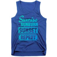 Sunrise Sunburn Sunset Repeat Funny Cute Gift Tank Top