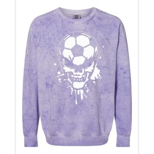 Soccer Skeleton Colorblast Crewneck Sweatshirt