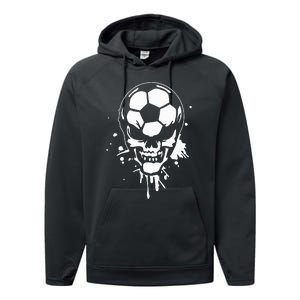 Soccer Skeleton Performance Fleece Hoodie