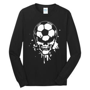 Soccer Skeleton Tall Long Sleeve T-Shirt